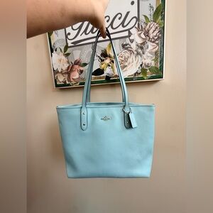 GUC Coach Light Blue Seafoam Handbag
